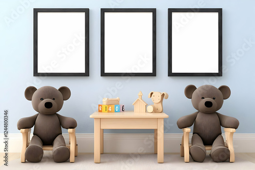 3D Render of a Playroom wit...