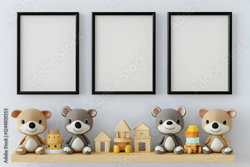 3D Illustration of Cute Ted...