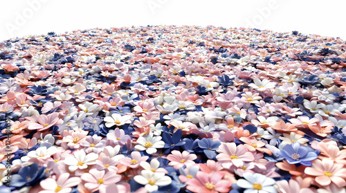 A Field of Pastel Flowers S...