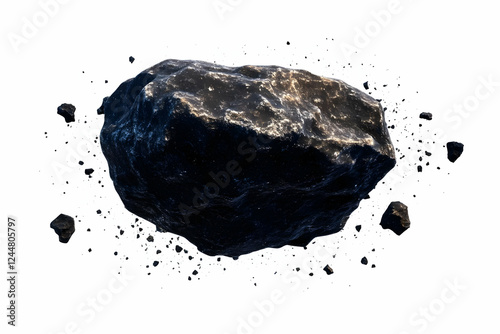 Dark Asteroid Floats Majest...