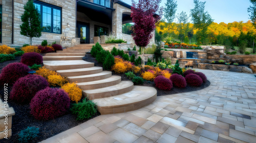 Curved Stone Steps Lead to ...