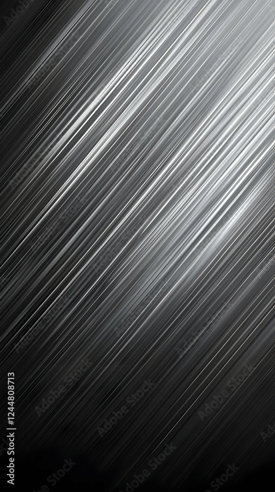 Obraz premium Abstract black and white diagonal lines background creates a dynamic visual with subtle elegance.