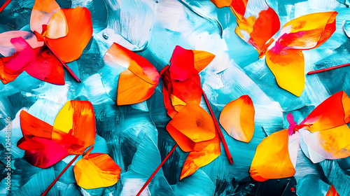 Vivid Orange and Yellow Flo...