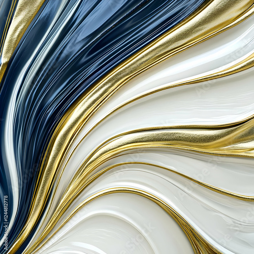 Abstract 3D Render Swirling...