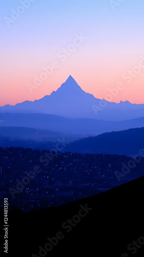 Majestic Mountain Peak Loom...