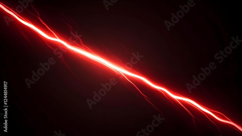 Abstract Red Light Beam Cut...