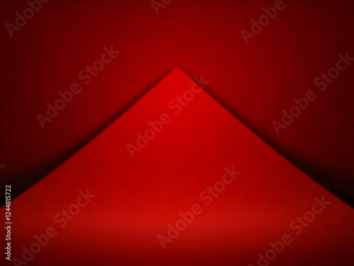 Abstract Red Triangle Backg...