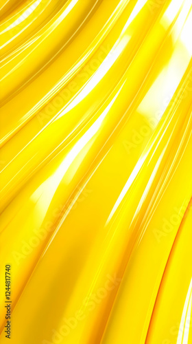 Glossy Yellow Abstract Back...