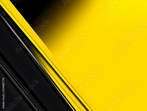 Abstract Yellow and Black D...