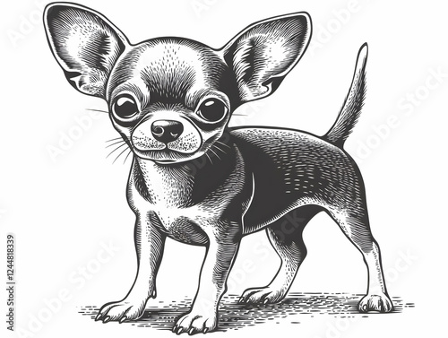Detailed Ink Drawing of a S...