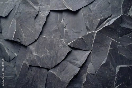 Dark Gray Slate Stone Textu...