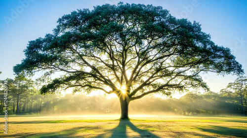 Majestic Oak Tree Stands Ta...