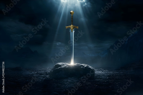 Mystical Sword Embedded in ...