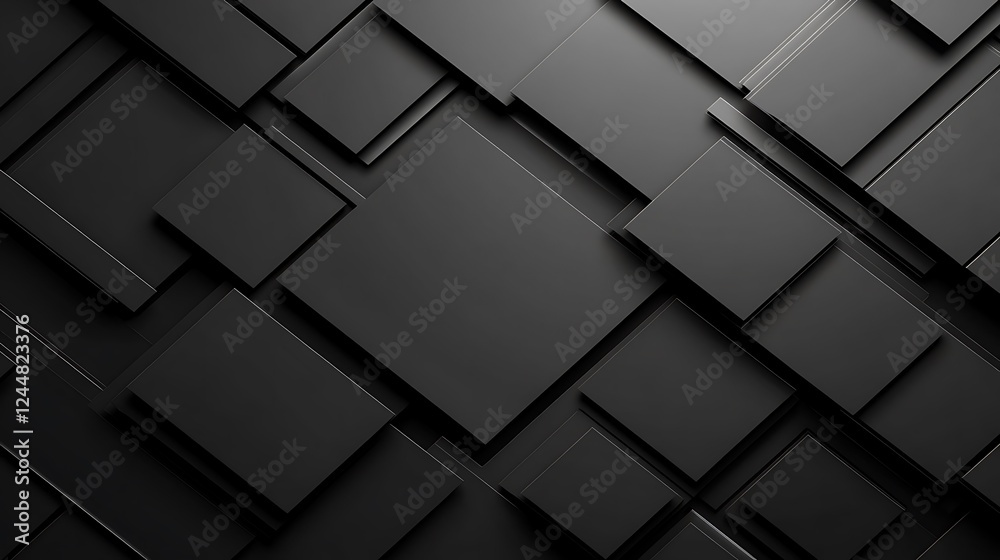 Dark gray squares, geometric background