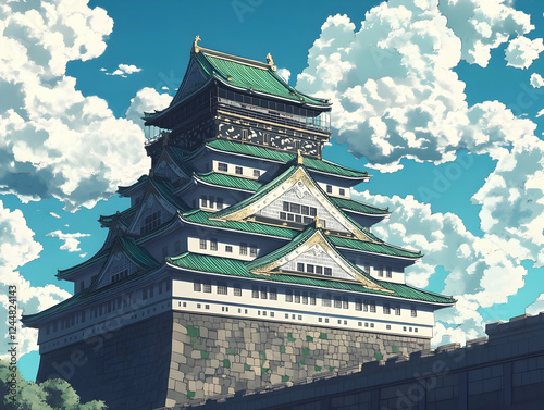 Majestic castle stands tall...