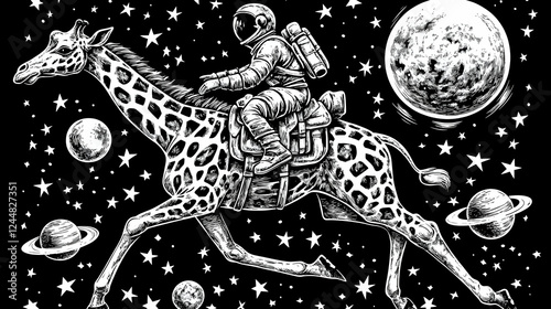 Astronaut Rides a Galloping...