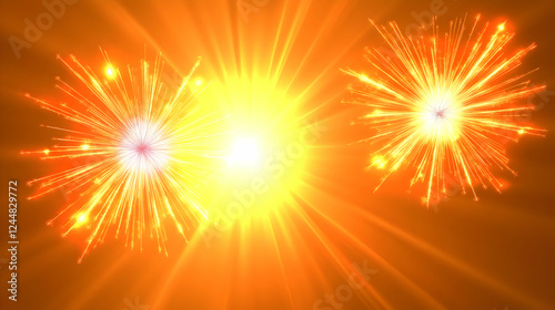 Fireworks Exploding with Br...