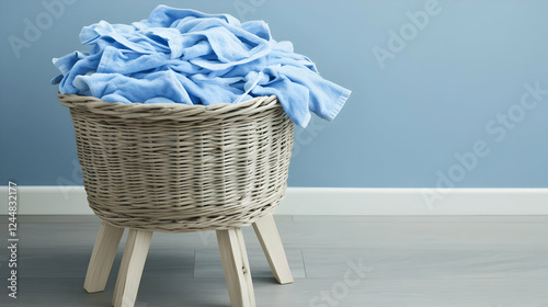 Wicker Laundry Basket Holds...
