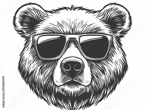 Cool Bear Wears Sunglasses:...
