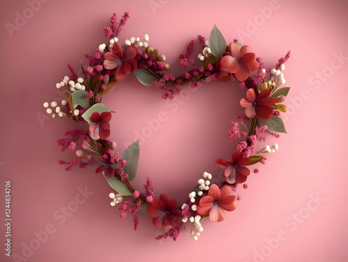 Heart-Shaped Floral Wreath ...
