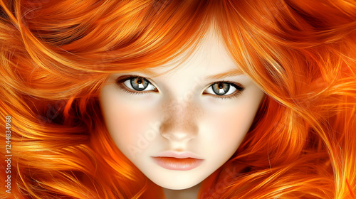 Fiery Redhead Illustration:...