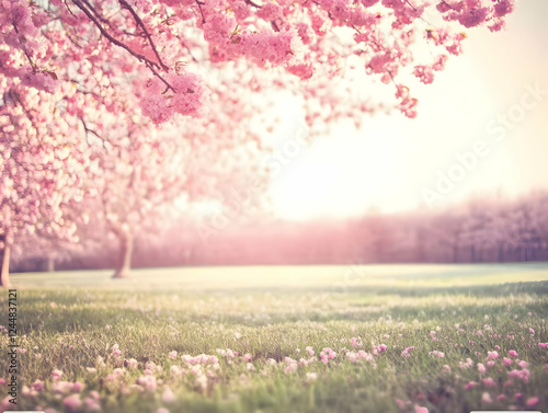 Pink Cherry Blossoms Bloom ...