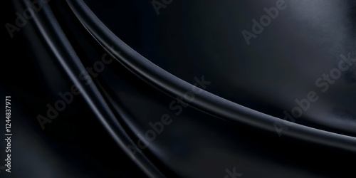 Dark Fabric Flows Gracefull...