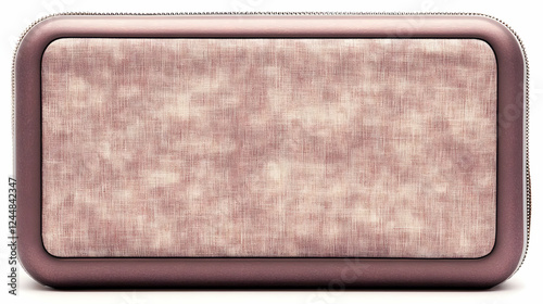 Pink Fabric Covered Rectang...