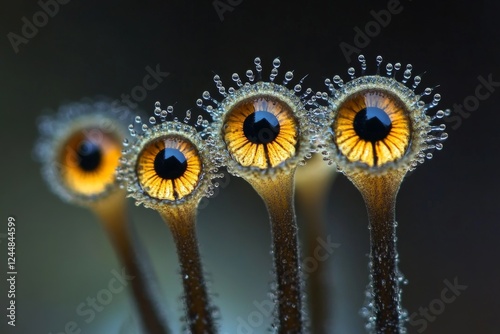 Close-up of vibrant dandelions with seeds ready to disperse photo