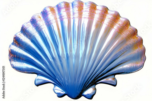 Iridescent Blue and Orange ...