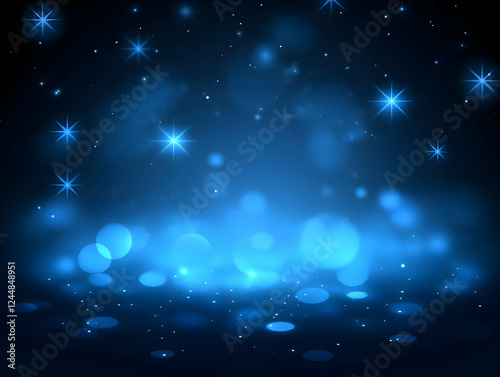 Abstract Blue Background Cr...