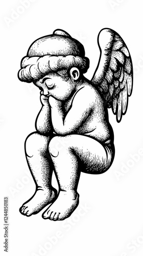 Pen and Ink Drawing of a Ch...