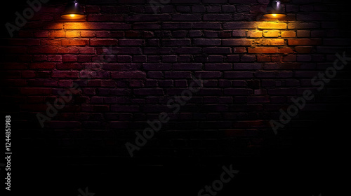 Two Lamps Illuminate a Dark...