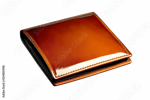 Glossy Brown Leather Wallet...
