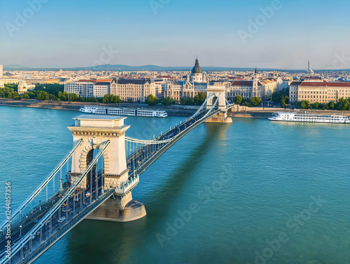 Chain Bridge Spans Majestic...