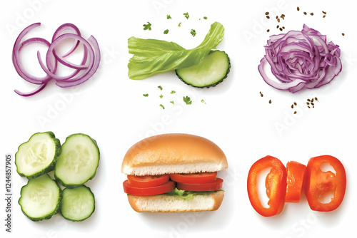 Sandwich Ingredients Displa...