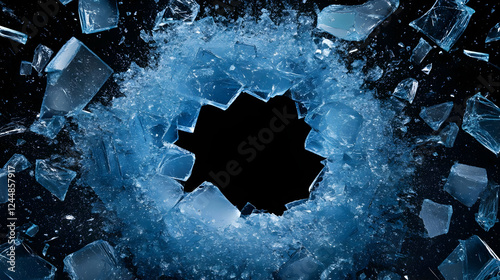 Shattered Ice Explodes Outw...