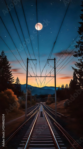 Railroad Tracks Stretch int...