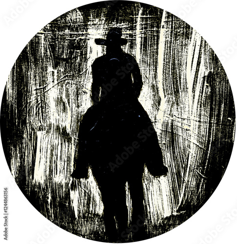 silhouette of a man