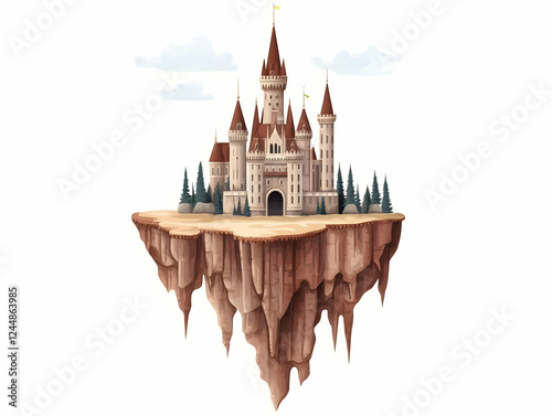 Majestic Castle Perched on ...