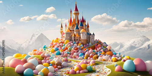 Whimsical Castle Perched on...