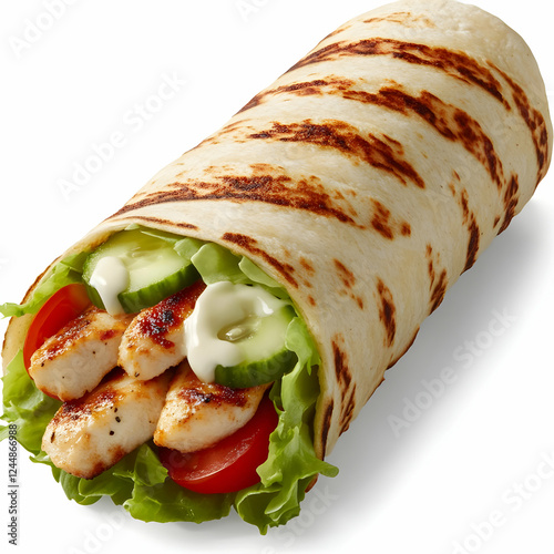 Grilled Chicken Wrap with F...
