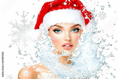 Beautiful Woman in Santa Ha...