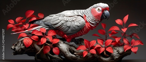 African grey parrot mimicking sounds.