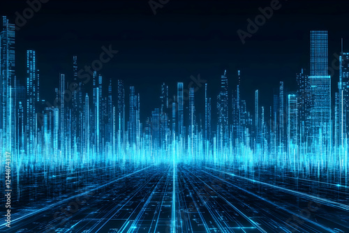 Futuristic Cityscape Glowin...