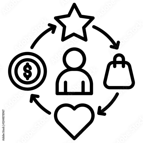Customer Behavior Icon
