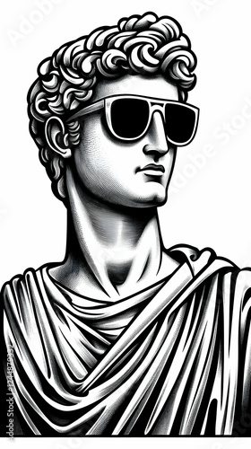 Classical Sculpture Bust We...