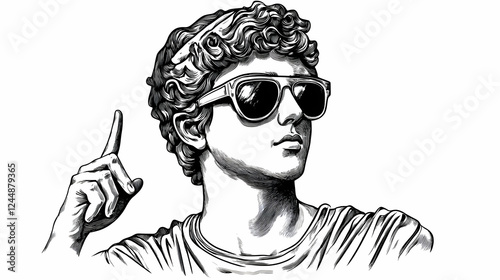 Classical Statue Wearing Su...