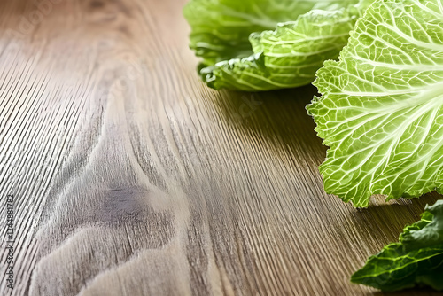 Fresh Green Cabbage Leaves ...