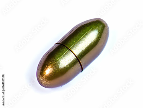 Close-Up of a Single Green ...